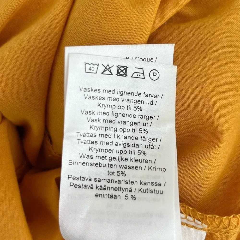 Ichi Marrakech Off-The-Shoulder Ruffle‎ Dress in Yellow, Size XS - Picture 14 of 14